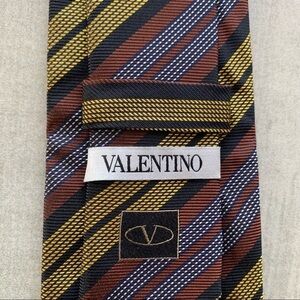 Valentino Recent Striped Silk Tie